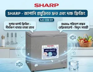 Sharp Freezer SJC-228-GY | 220 Liters - Grey