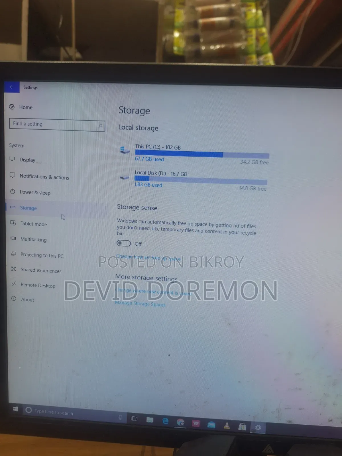 Gigabyte GA-H110MSTX-HD3-ZK 4GB Intel Core I3 SSD 128GB
