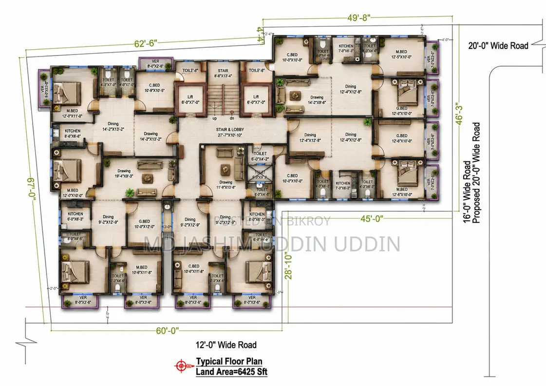 3bdrm Apartment in Badda for sale
