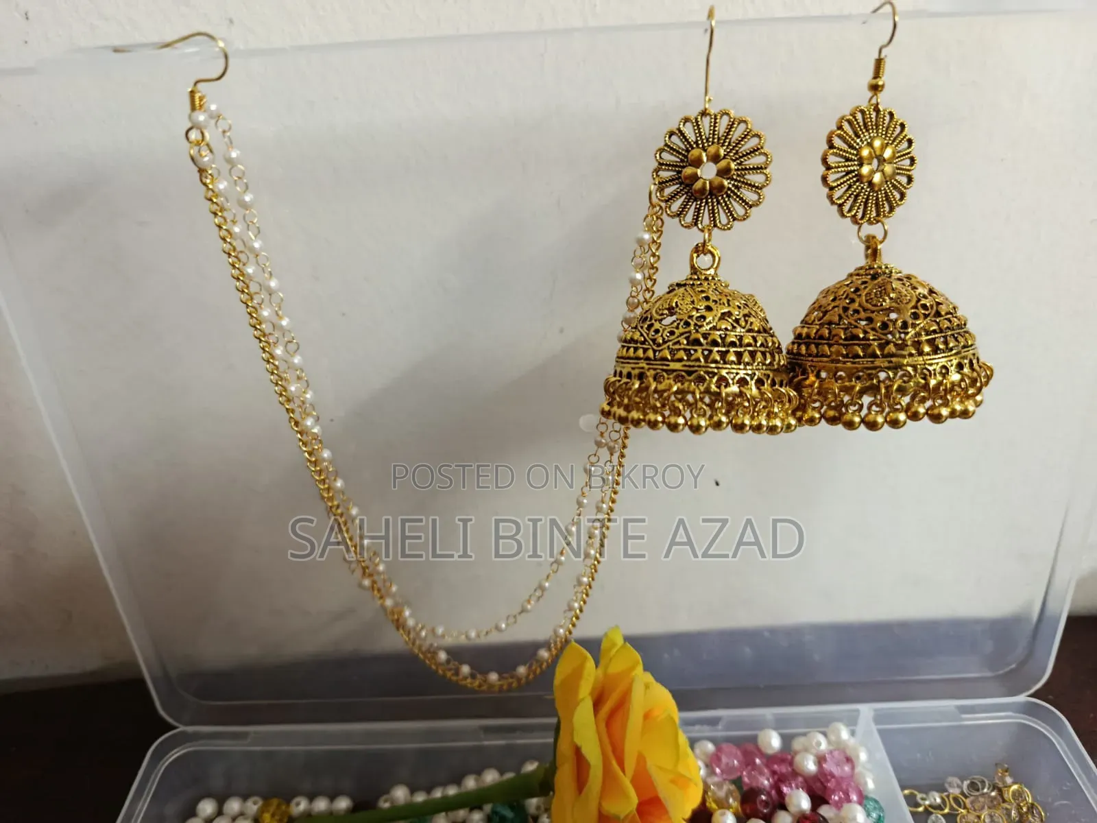হ্যান্ডমেইড ঝুমকা কানের দুল