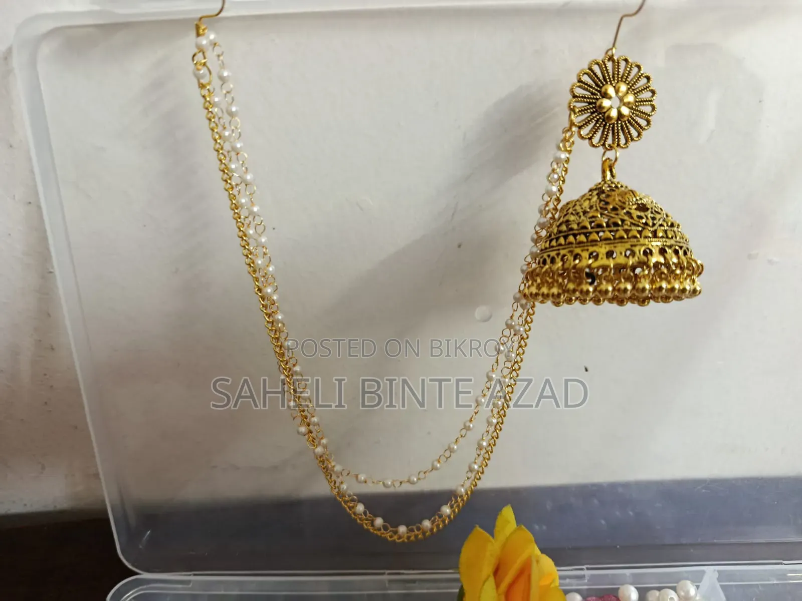 হ্যান্ডমেইড ঝুমকা কানের দুল