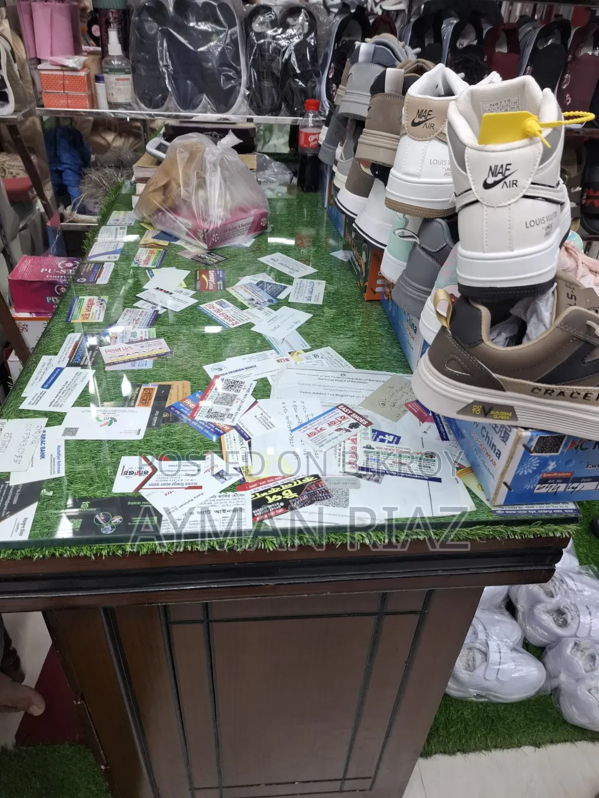 A table for sale, four feet long and two feet wide