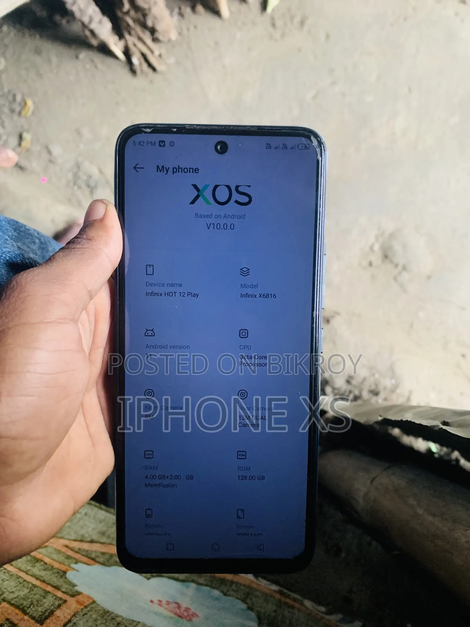 Infinix Hot 12 Play 128 GB Blue