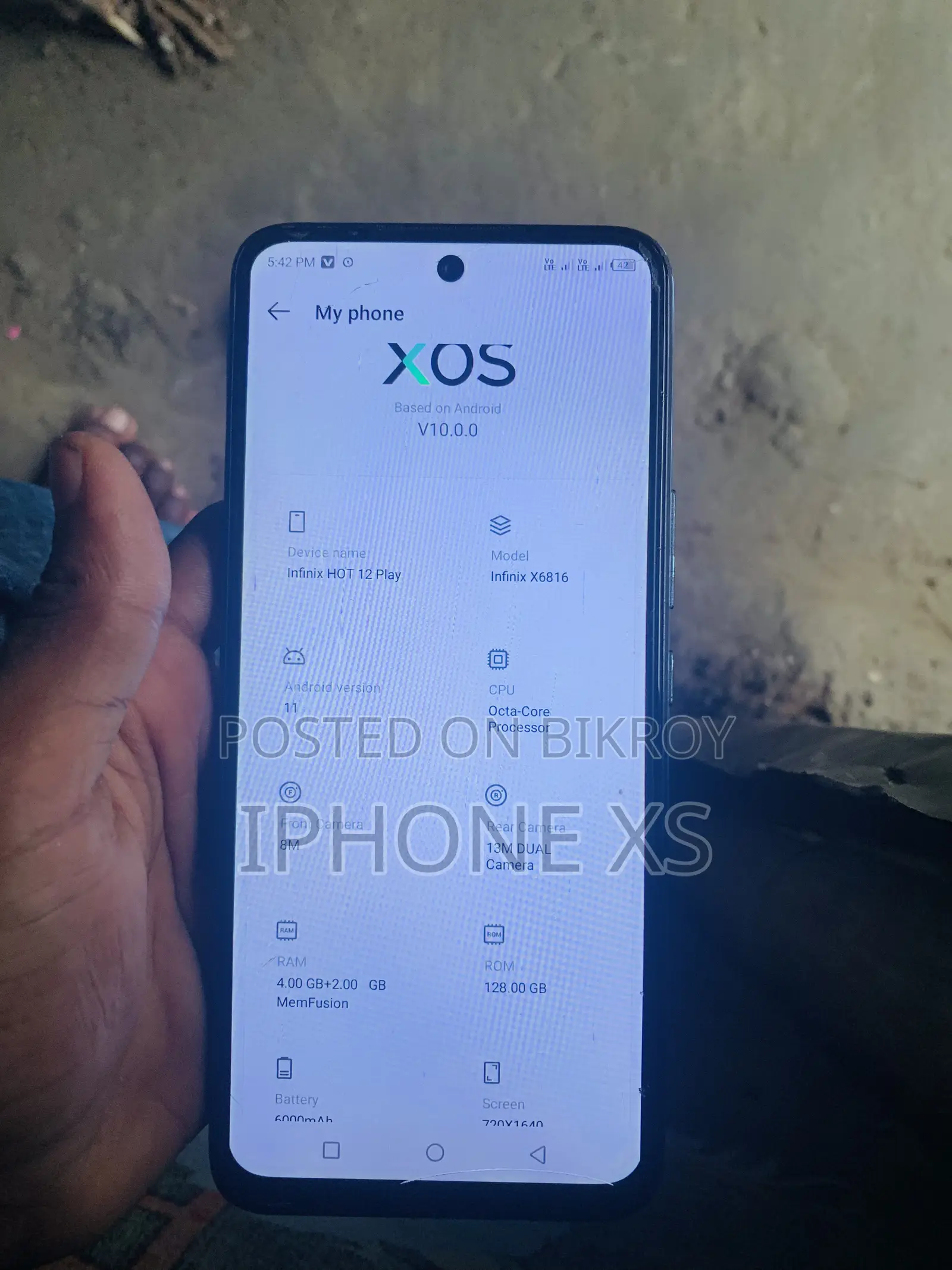 Infinix Hot 12 Play 128 GB Blue