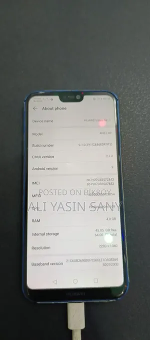 Huawei Nova 3e 64 GB Blue