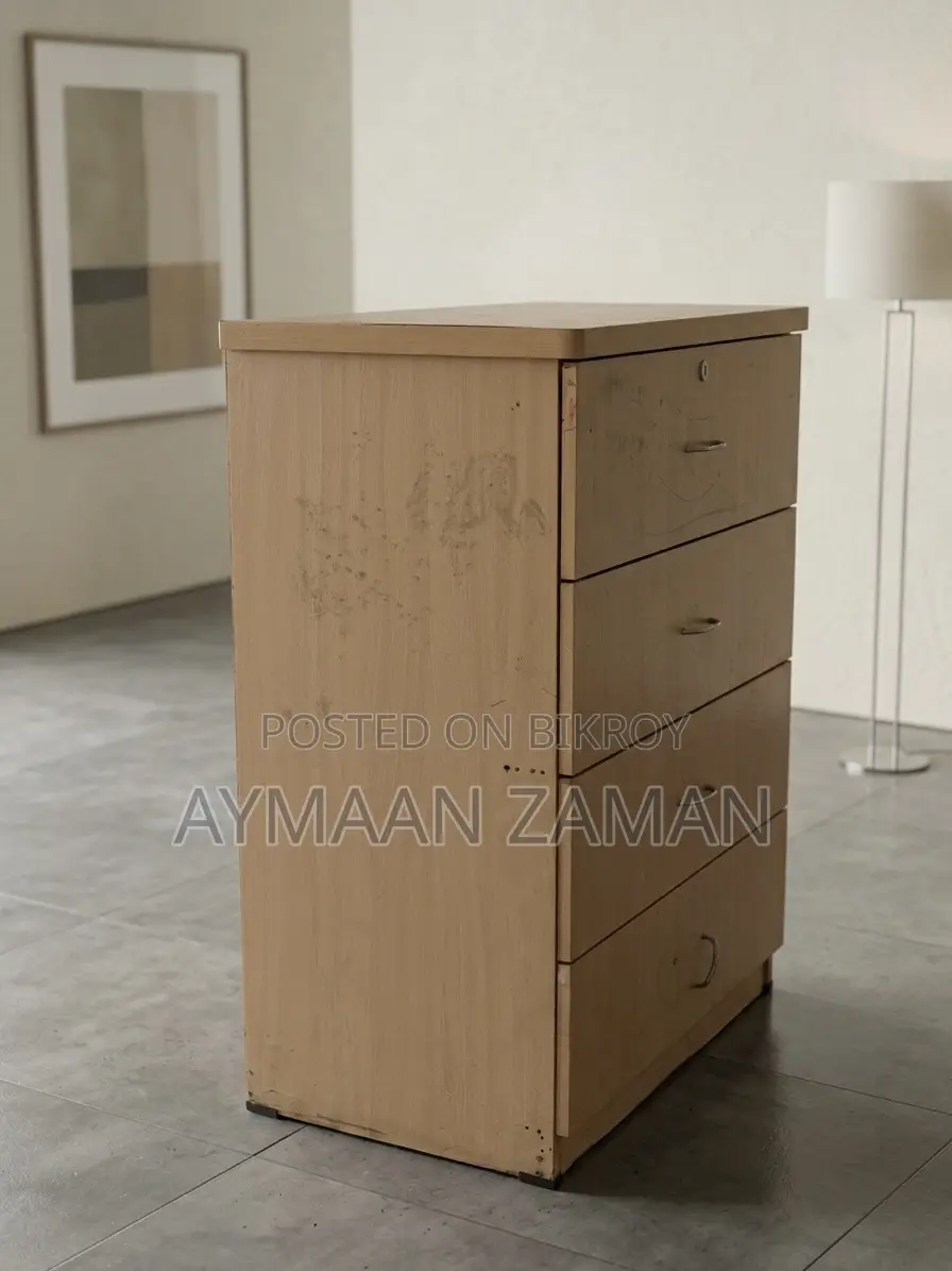 4 Drawer Wardrobe- Light Wood Color