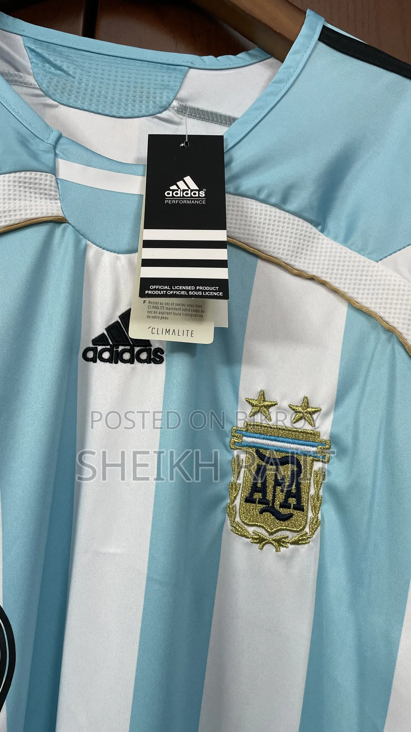 Argentina 2006 Messi Jersey (Original Thai Version)