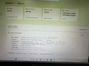 Desktop Computer 16GB AMD Ryzen 5 SSD 512GB