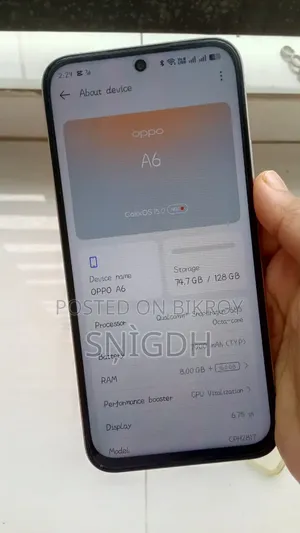 Oppo A6 128 GB Gold