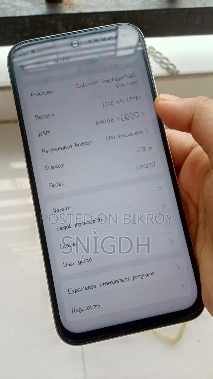 Oppo A6 128 GB Gold