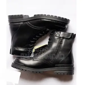Black Leather Boot