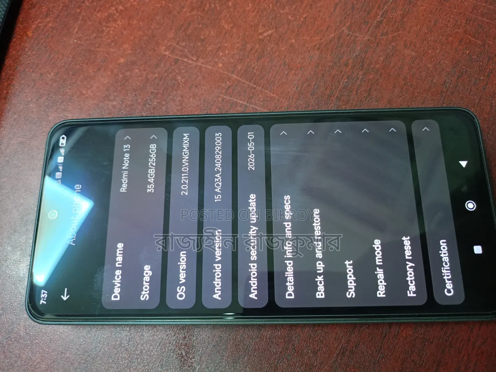 Xiaomi Redmi Note 13 256 GB Black