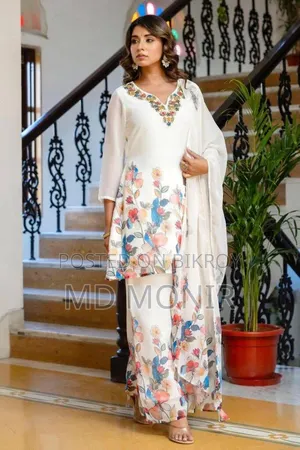 New Fashionable Georgette Western Three-Piece