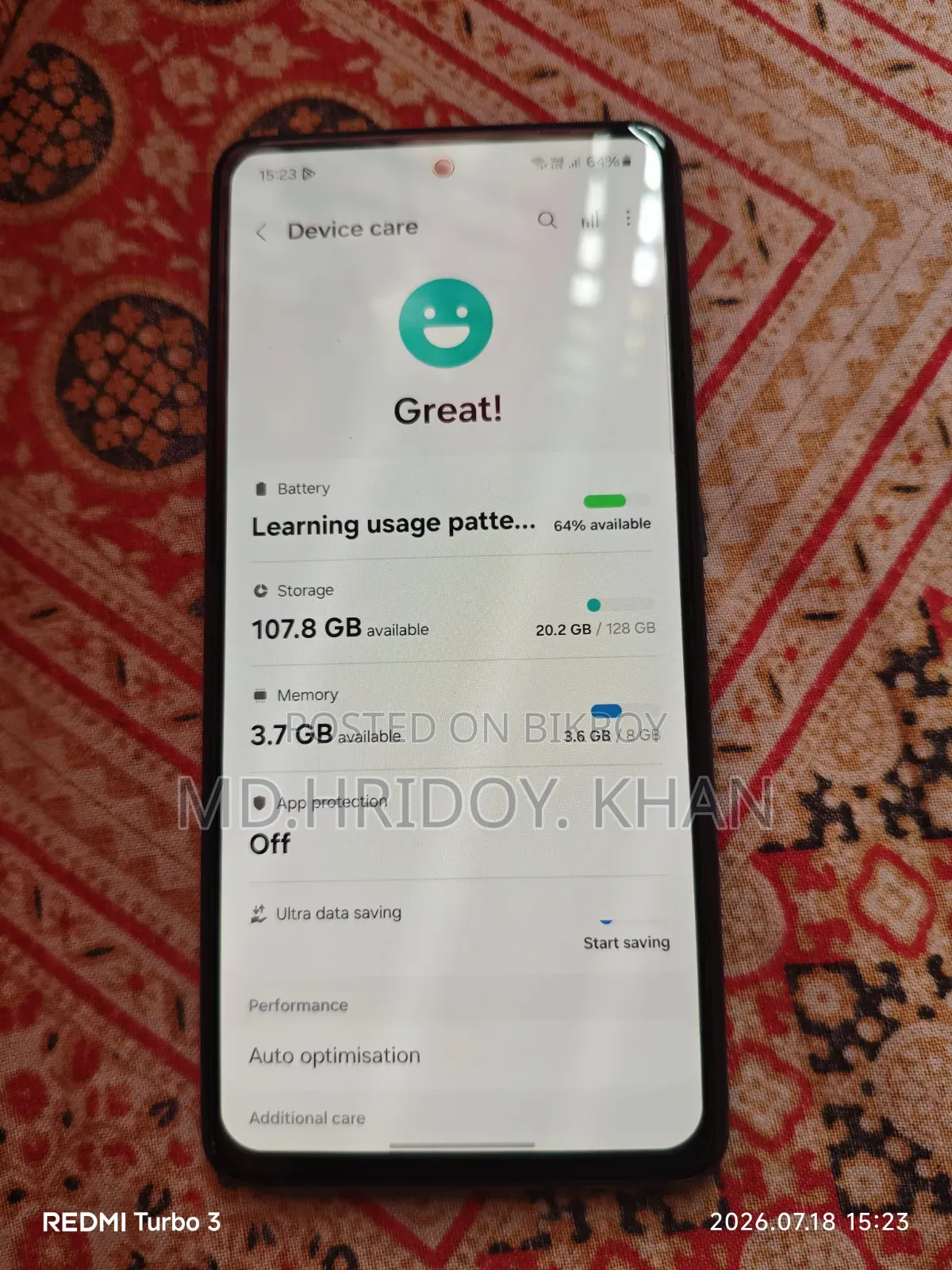 Samsung Galaxy A52 128 GB Blue