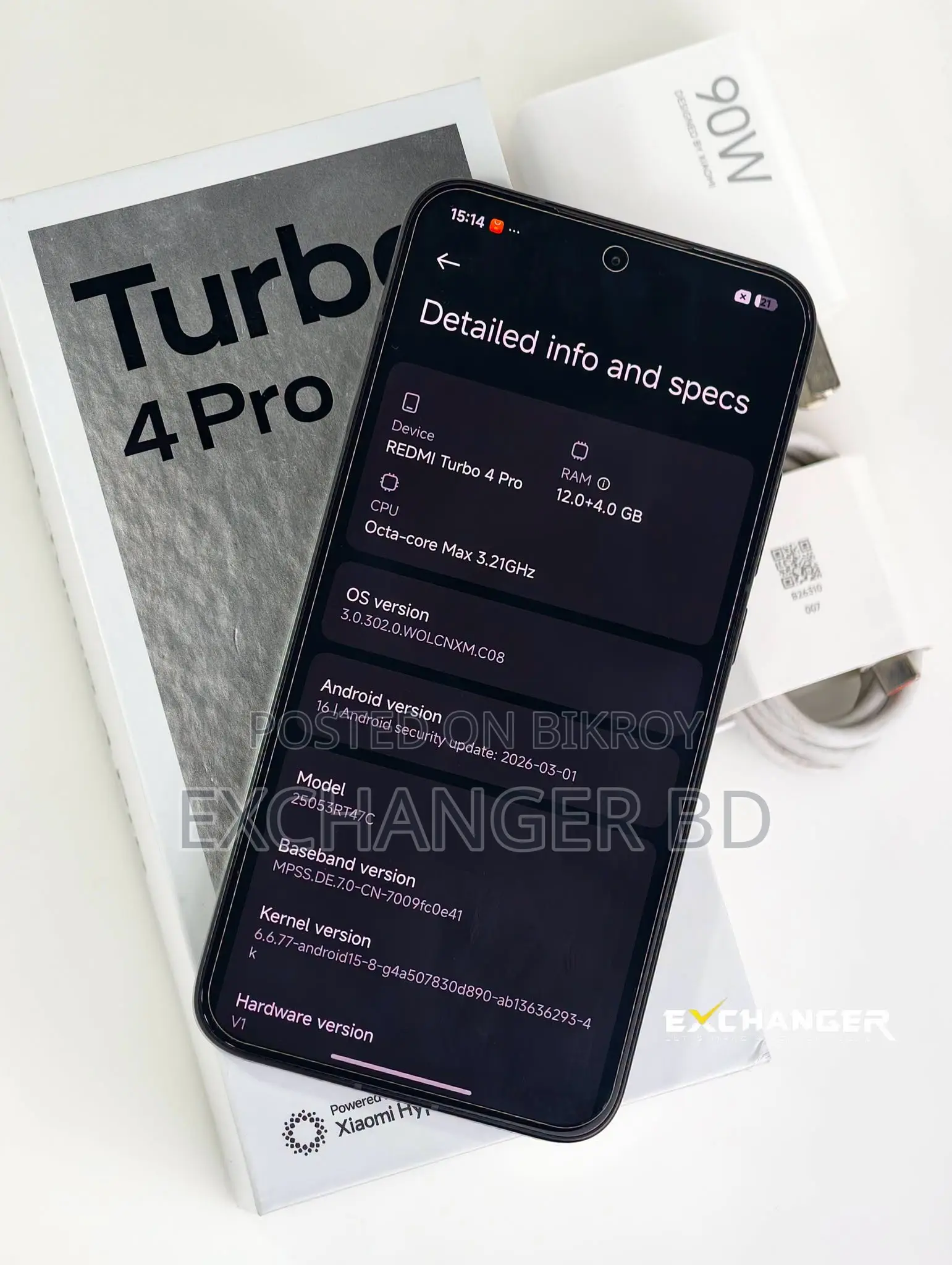 Xiaomi Redmi Turbo 4 Pro 256 GB Black