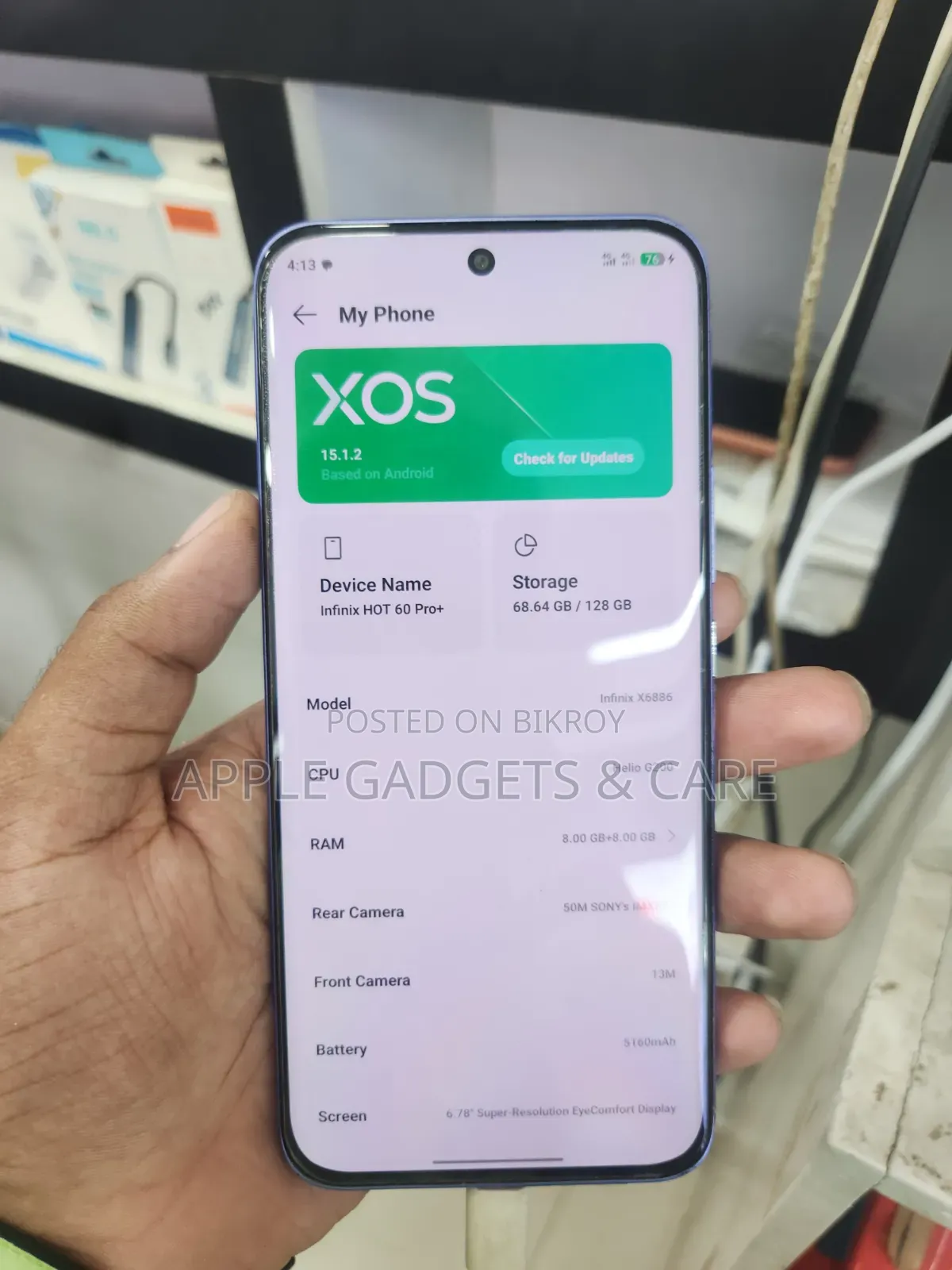 Infinix Hot 60 Pro+ 128 GB Blue