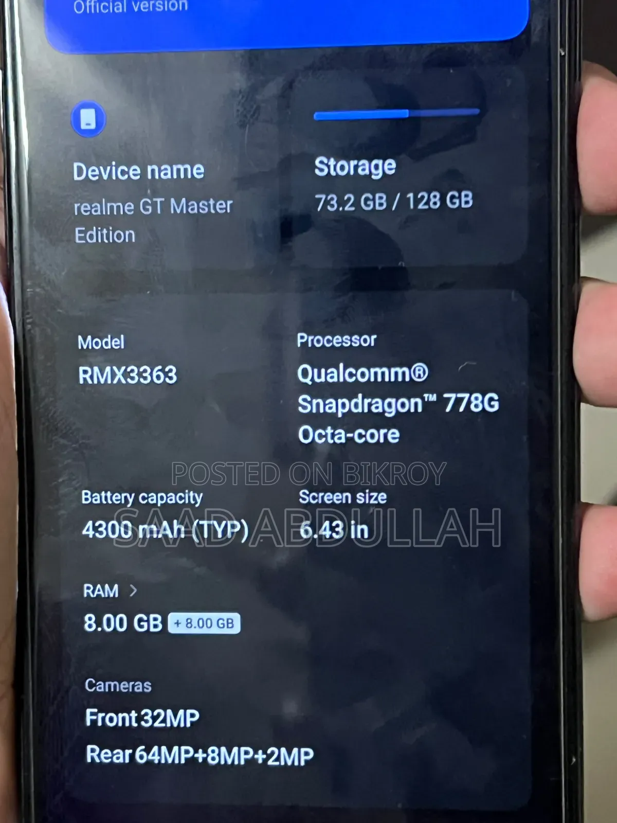 Realme GT Master Edition 128 GB