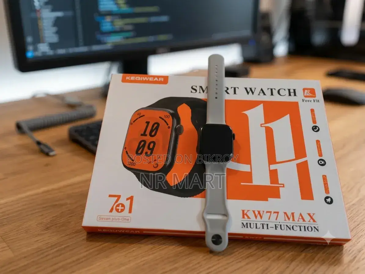  Keqiwear KW77 Max Smart Watch (7+1 Strap Combo)