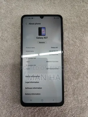 New Samsung Galaxy A07 4G 64 GB Black