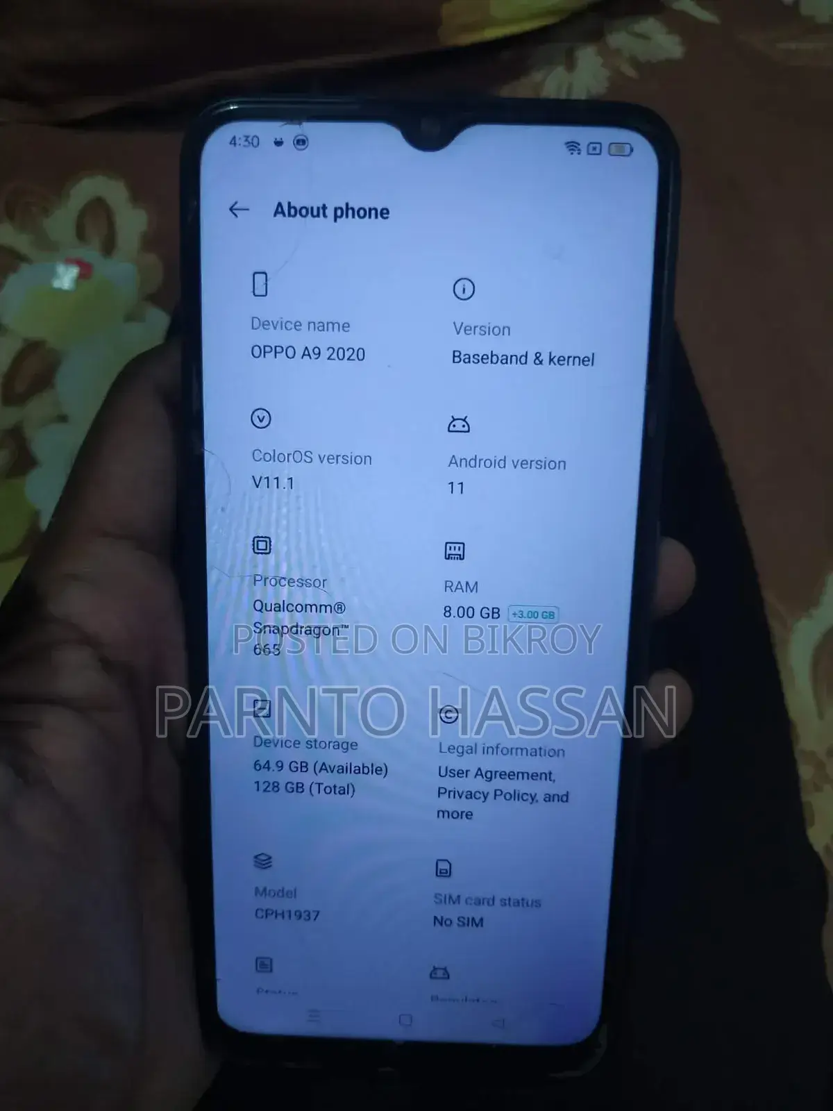 Oppo A9 128 GB Blue