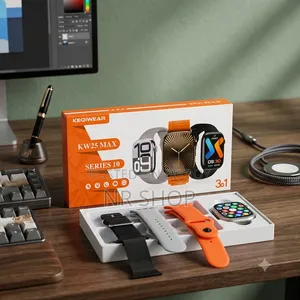 ⌚ KEQIWEAR KW25 MAX Smart Watch (3 Strap Combo)