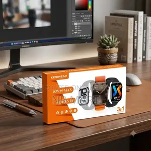 KEQIWEAR KW25 MAX Smart Watch (3 Strap Combo)