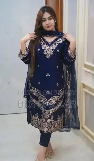 Embroidery Three Piece