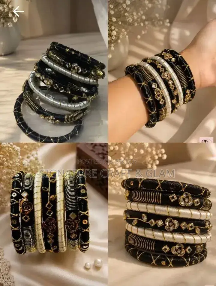 A piece of royalty in silk thread and stone work.