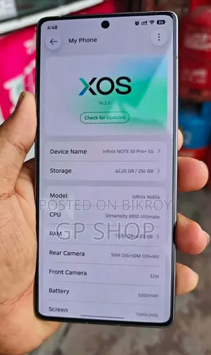New Infinix Note 50 Pro+ 256 GB Black