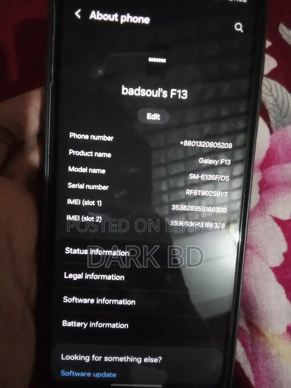 Samsung Galaxy F13 64 GB Blue