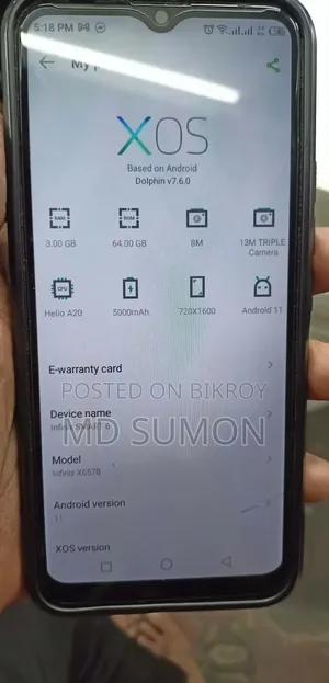 Infinix Smart 6 32 GB Blue