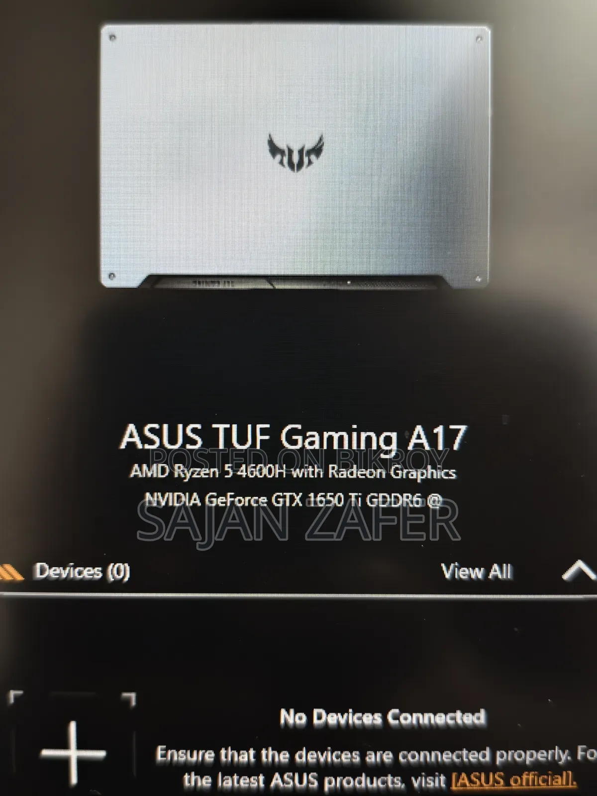 Laptop Asus TUF Gaming A17 16GB AMD Ryzen 5 SSD 512GB