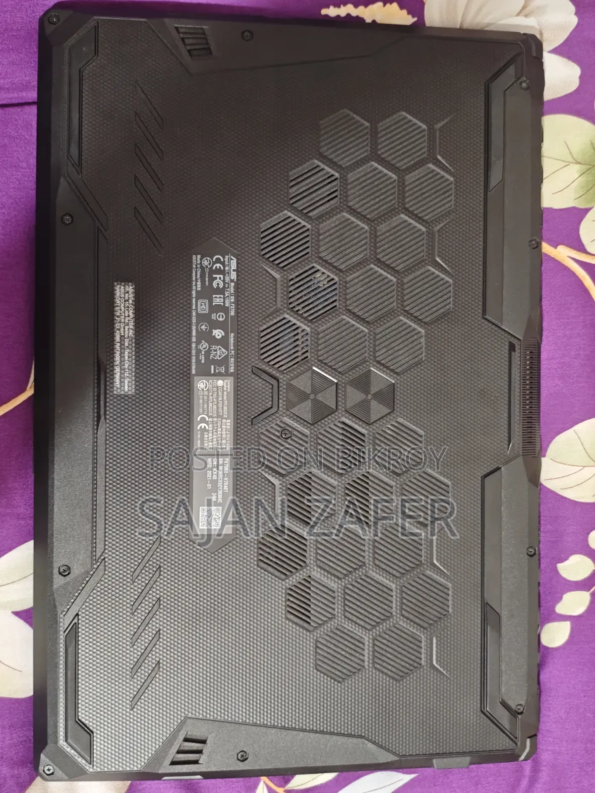 Laptop Asus TUF Gaming A17 16GB AMD Ryzen 5 SSD 512GB