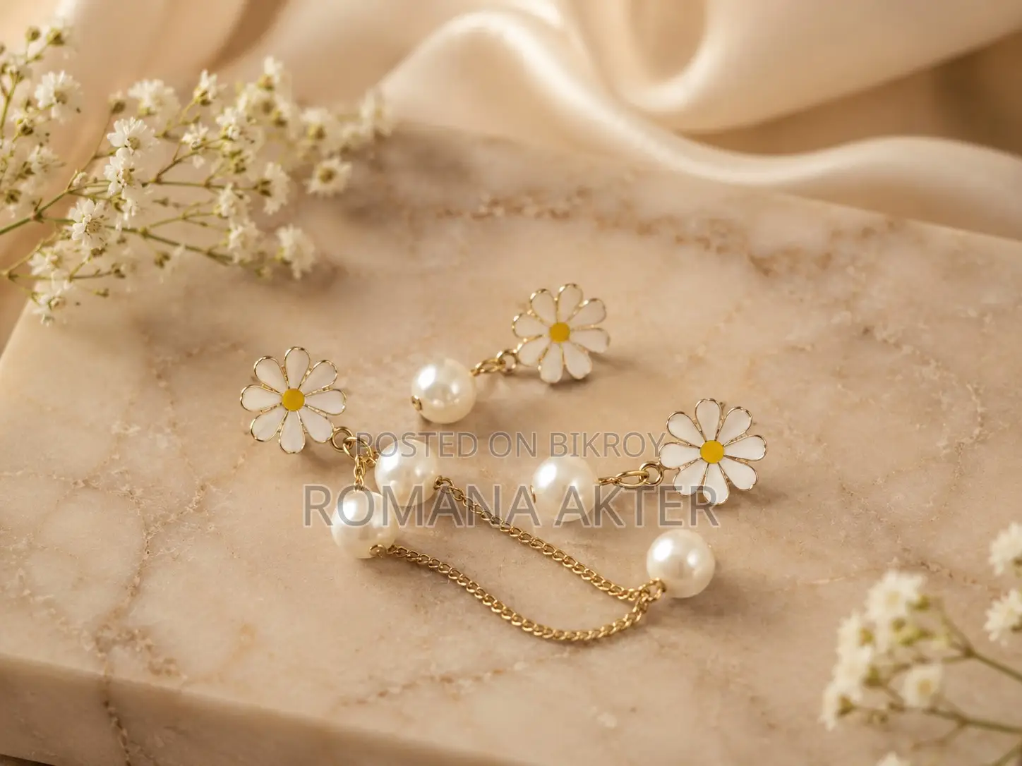 Daisey Pearl Earrings and Necklace