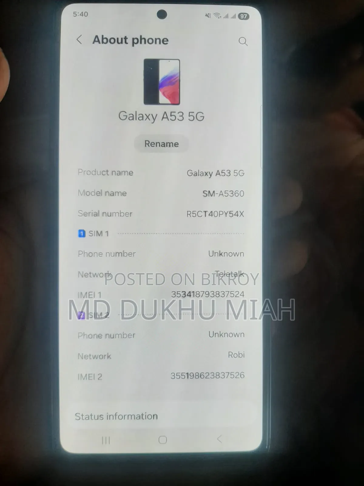 Samsung Galaxy A53 5G 256 GB Black