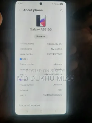Samsung Galaxy A53 5G 256 GB Black