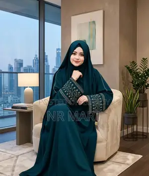 Premium Anjar Embroidery Burqa Set