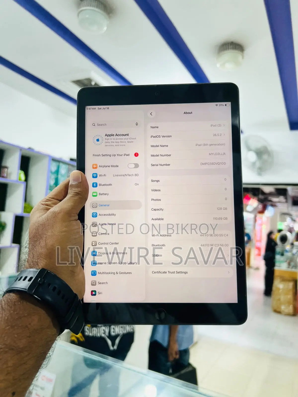 Apple iPad 10.2 (2020) Wi-Fi 128 GB Gray