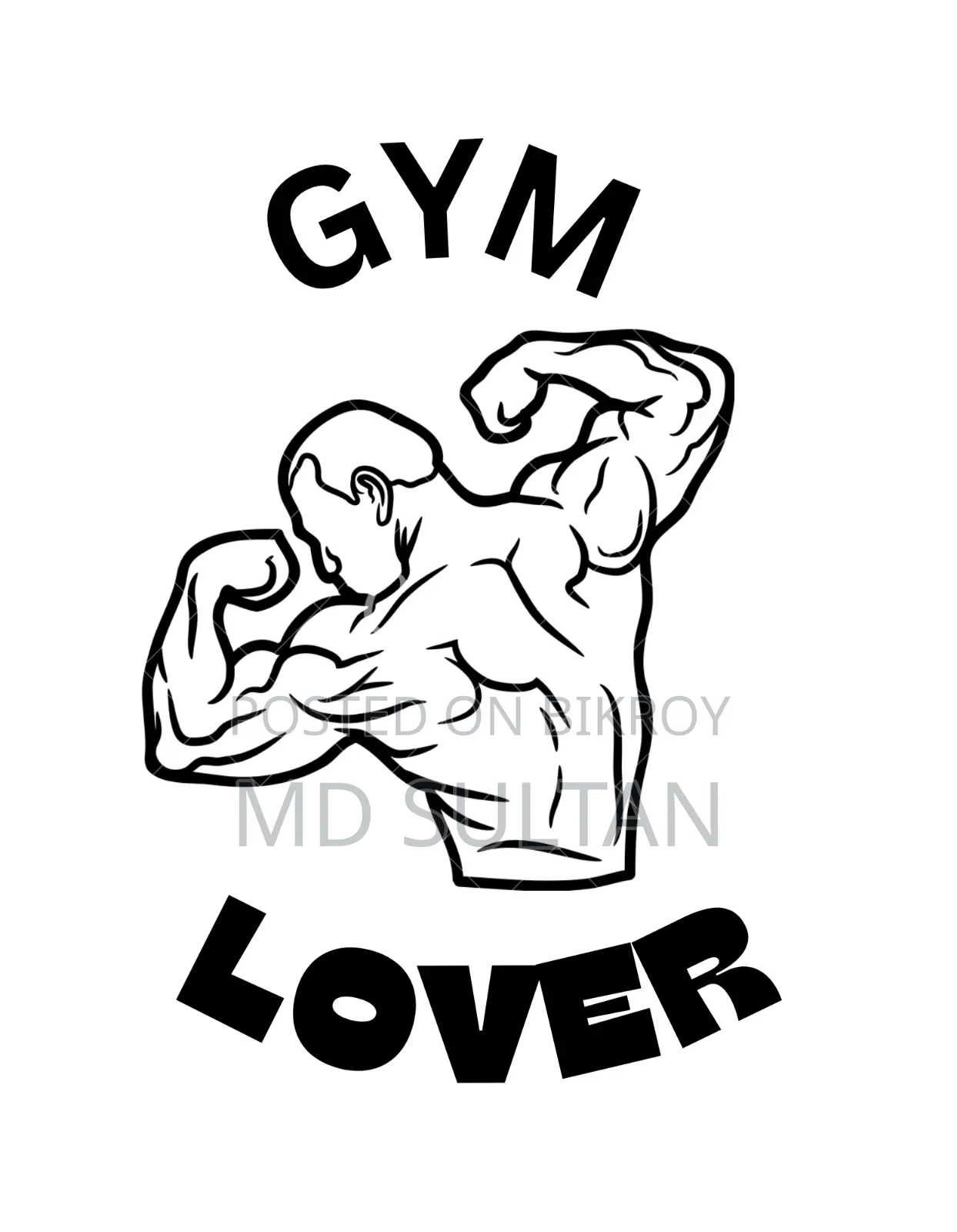 "Gym Lover" পিএনজি ডিজাইন