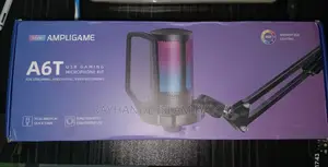 FIFINE AmpliGame A6T আরজিবি ইউএসবি কনডেন্সার মাইক্রোফোন বুম আর্ম সহ