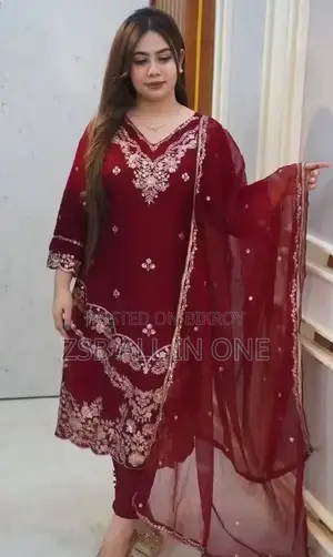 Embroidery Three Piece