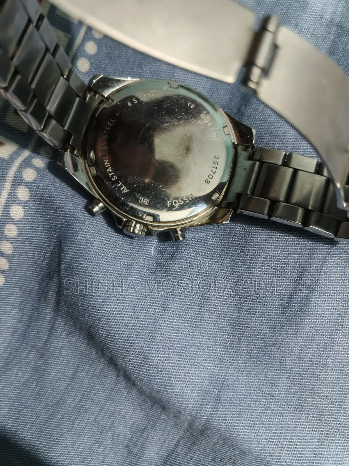 Fossil Silver Women Wristwatch.