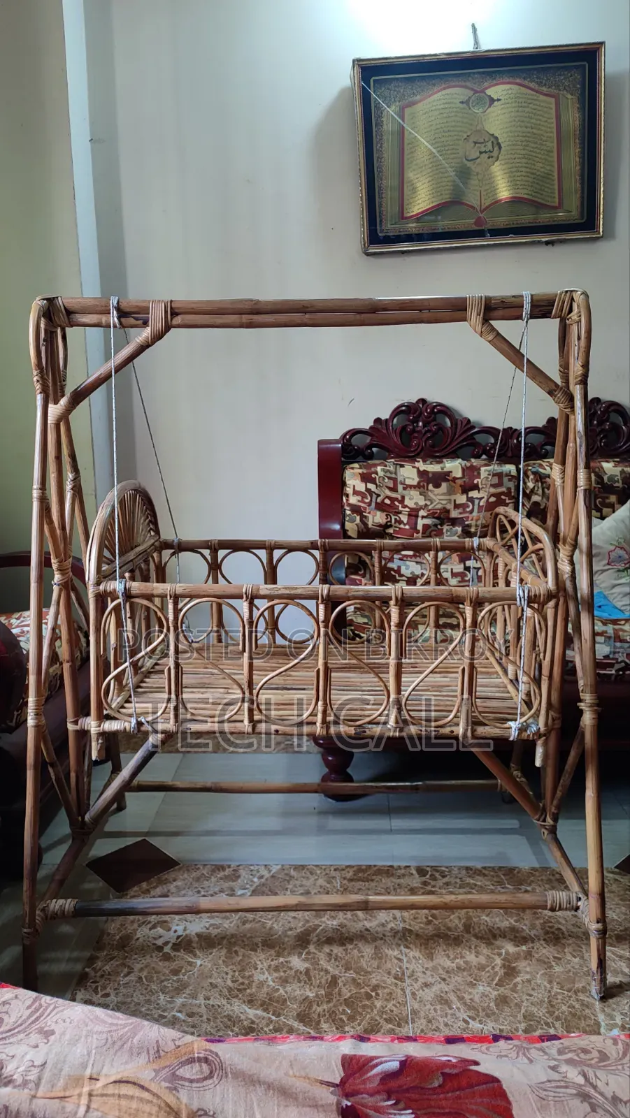 Rattan Cradle for Baby