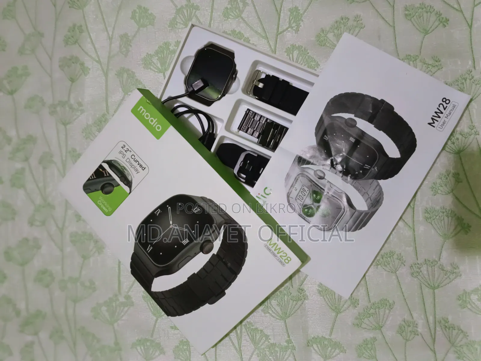 Modio MW28 Smart Watch | Kuwait Imported | For Sale