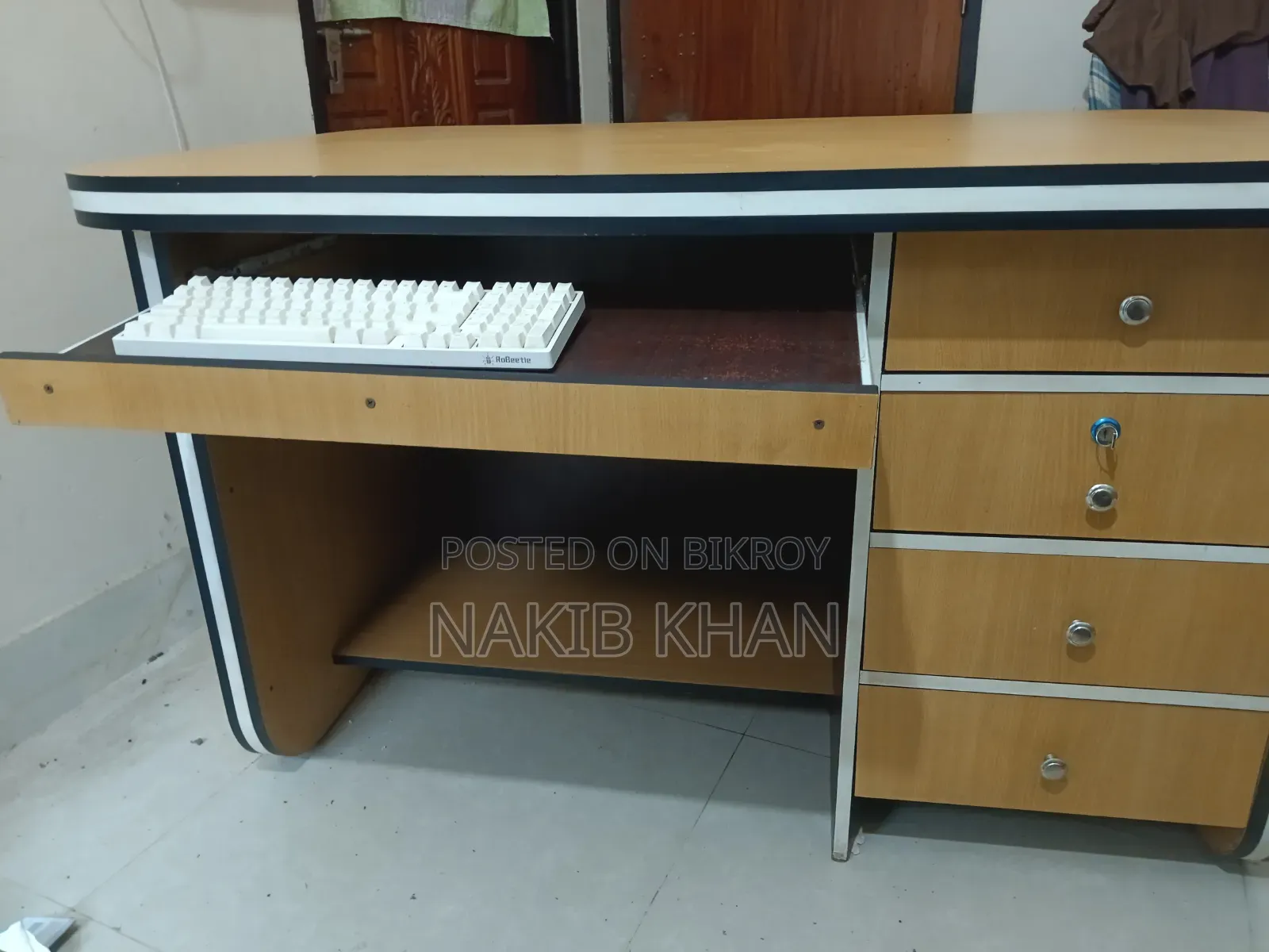 Premium Custom-Made Computer Desk | Study Table with Cable Management