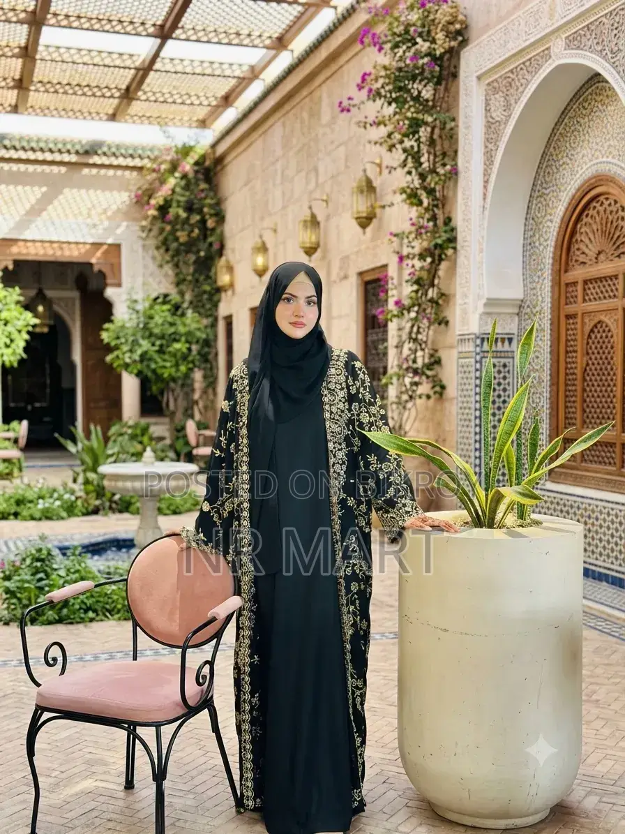Embroidery Full Bahar Burqa (3 Piece Set)