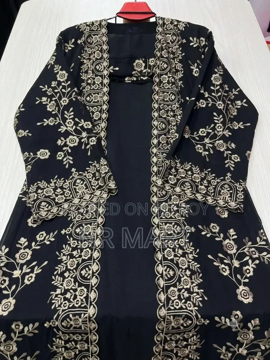 Embroidery Full Bahar Burqa (3 Piece Set)