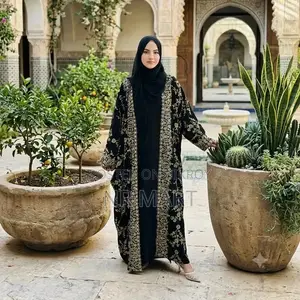 Embroidery Full Bahar Burqa (3 Piece Set)