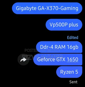 Desktop Computer Gigabyte 16GB AMD Ryzen HDD+SSD 1T
