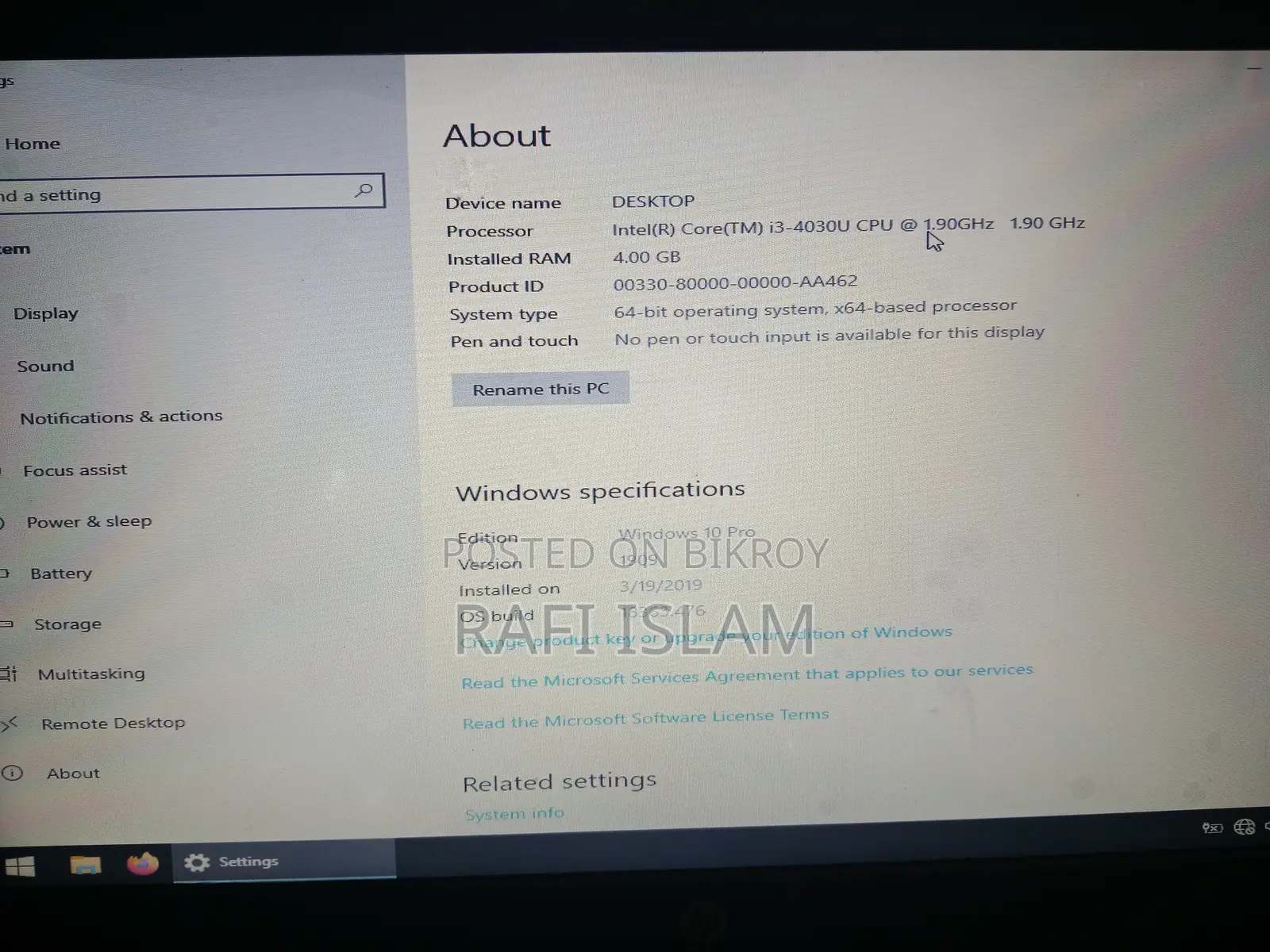 Laptop HP Pavilion 14 4GB Intel Core i3 HDD 320GB